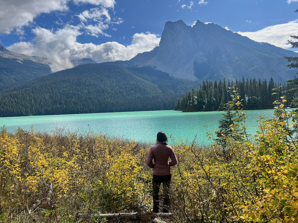 Turquoise waters of Emerald Lake 